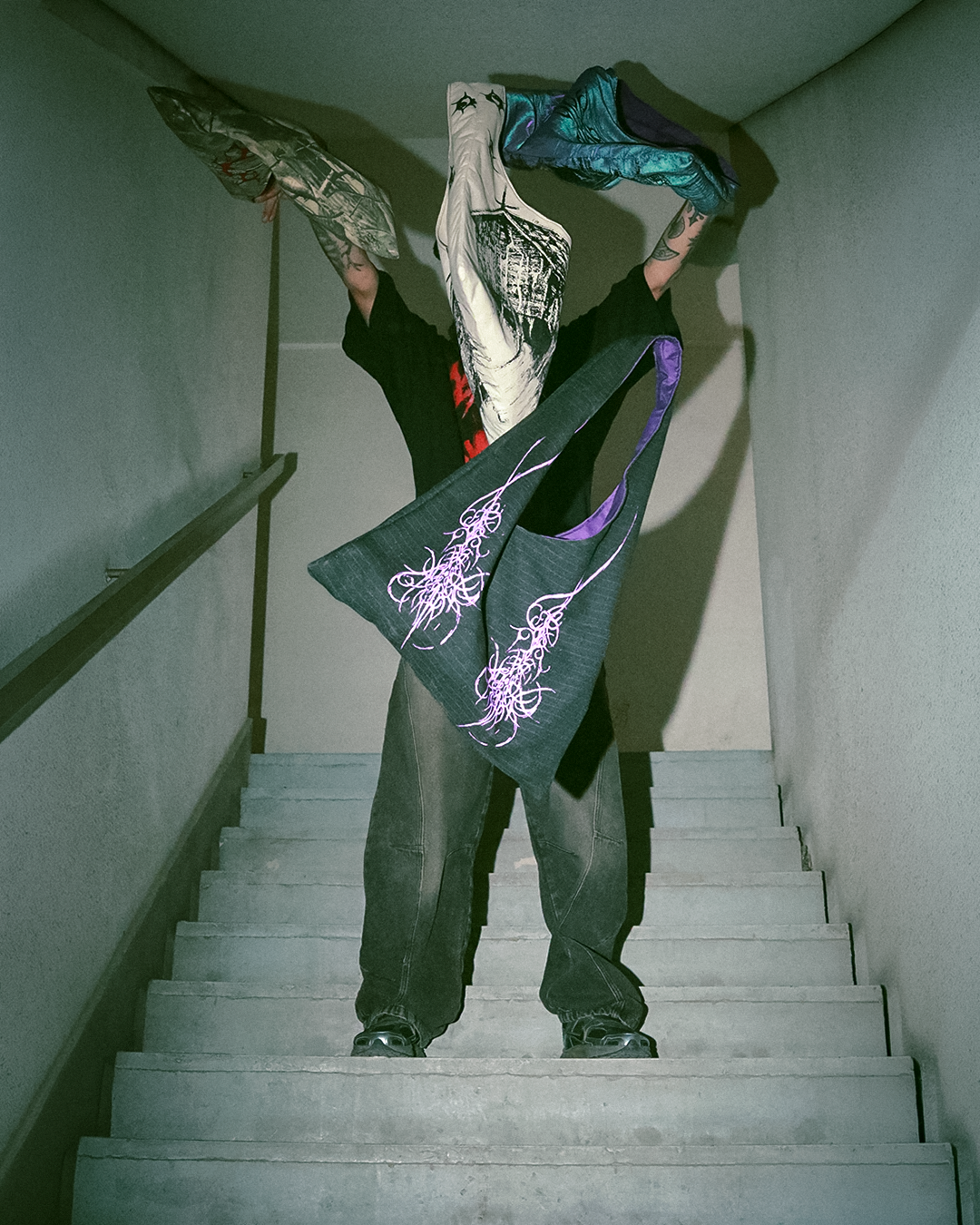 Drop Bag Crepe Tribal