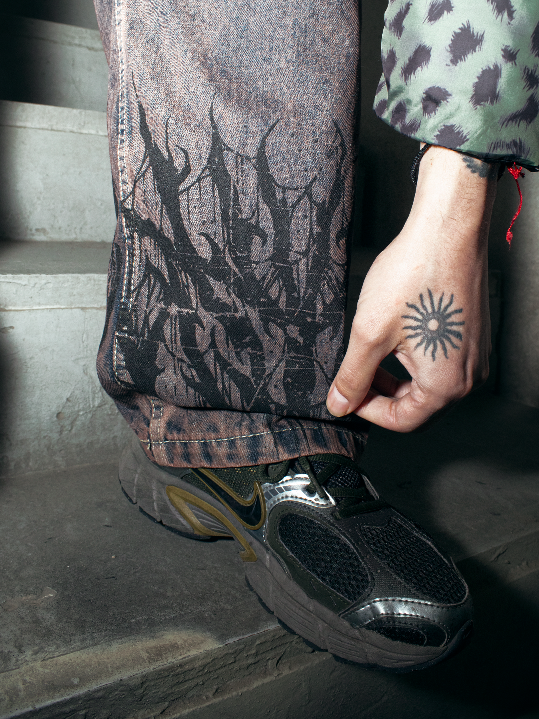 DENIM RECTO ANCHO RUSTY FADED